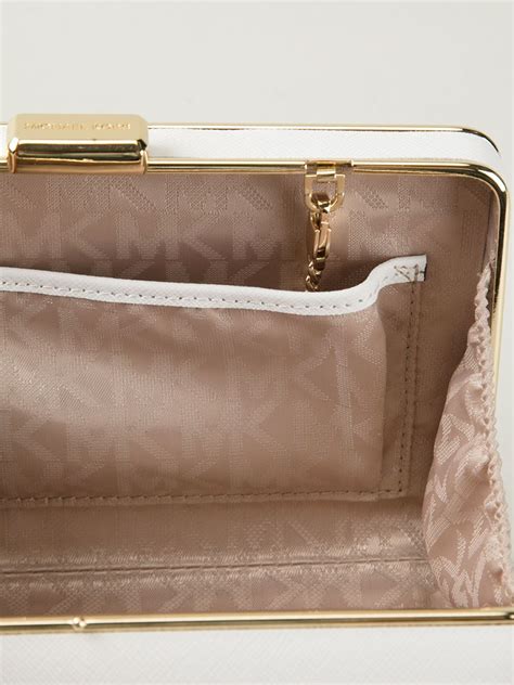 white clutch bag Michael Kors